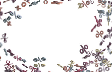 percent sign rain  percentage icon interest rate