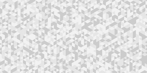 Seamless white, gray cube square low polygon texture wallpaper. abstract surface creative diamond pattern corporate. gray polygon Mosaic triangle overlap texture background.