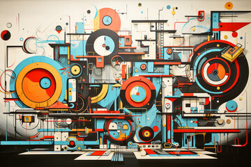 Obraz premium Imagination Concept Abstract Colorful Painting