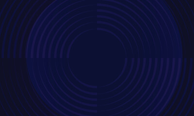3D blue techno abstract background overlap layer on dark space with circle stripes shape decoration. Modern graphic design element future style concept for banner, flyer, card, or brochure cover
