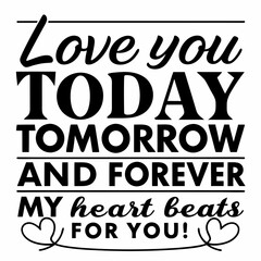 valentine day typography design