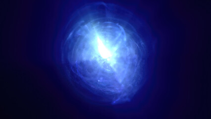 A luminous blue energy sphere core floating in a dark void, evoking a sense of technology and futuristic power. Great for sci-fi and tech themes