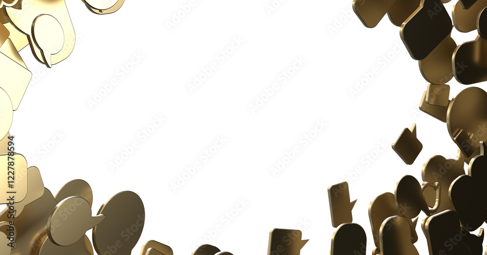 Poster holding smartphone and checking email online on web with