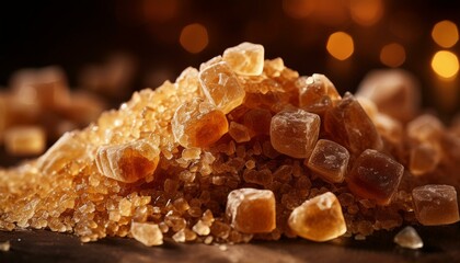 unrefined brown sugar, AI generated