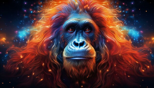 Orang Utan Kopf