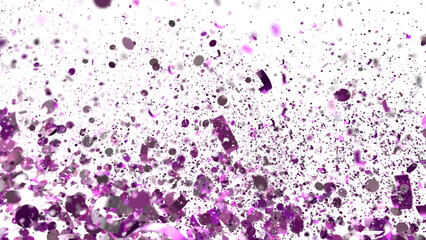 Celebrate with this vibrant purple confetti explosion. Perfect for festive designs and party invitations.