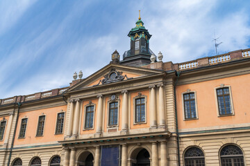 Naklejka premium Nobel Prize Museum on Gamla Stan in Stockholm