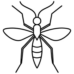 dragonfly silhouette vector illustration