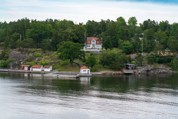 View of the Archipelago of Stockholm in the Baltic Sea