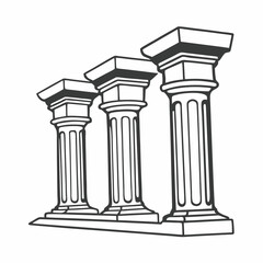 column isolated
