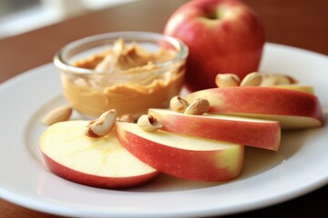 Delicious Snack Idea: Red Apples with Homemade Peanut Butter - Perfectly Raw and Organic