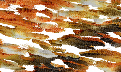 Orange, brown, and beige cube abstract background. Perfect for modern designs.