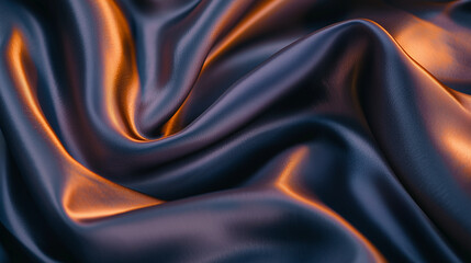Fototapeta premium Luxury Silk Fabric with Elegant Drapery and Rich Textures – Close-Up