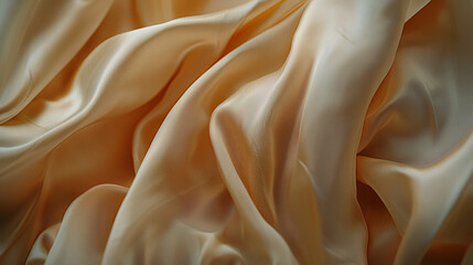Fototapeta premium Luxury Silk Fabric with Elegant Drapery and Rich Textures – Close-Up