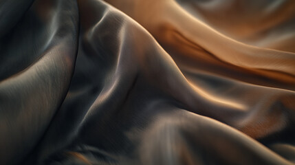 Fototapeta premium Luxury Silk Fabric with Elegant Drapery and Rich Textures – Close-Up