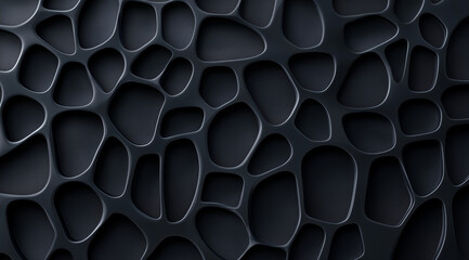 Abstract Black Background with Dark Gray Geometric Pattern
