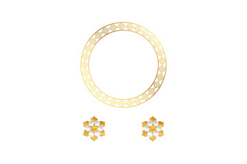 golden font letter c