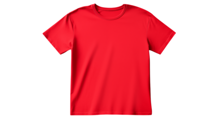 Red T Shirt Mockup Perfect for Fashion Design Branding and E commerce Product Presentations High Resolution Clothing Template for Graphic Designers and Online Retailers