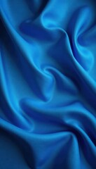 Obraz premium Deep blue silk, subtle wrinkles, matte finish, crumpled, shadowy
