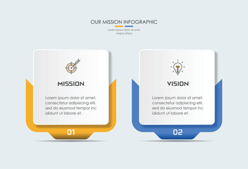 Mission, vision, values, graphic design template.eps 10 on white background, Can be used for presentation workflow layout, banner, process, diagram, flowchart, infographic, annual report.