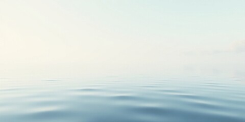 Obraz premium Serene Waters A Minimalist Depiction of Calm Ocean Surface with Soft Light and Subtle Ripples