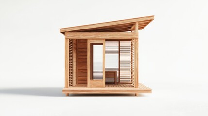 Modern Wooden Cabin with Elegant Design Elements