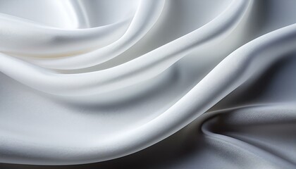calming undulation of white fabric on a surface smooth gentle
