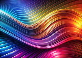Futuristic Abstract Wavy Lines Motion Background - Dynamic Curve Design