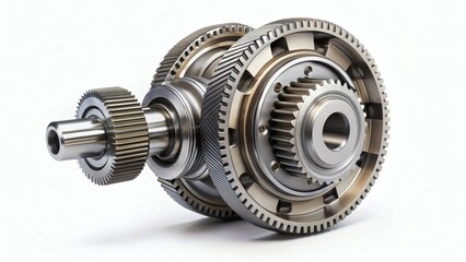 Precision Engineering: Close-up of a Complex Gear System