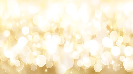 Fototapeta premium Golden Bokeh Lights Abstract Background Design
