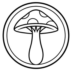 Mushroom vector illustration