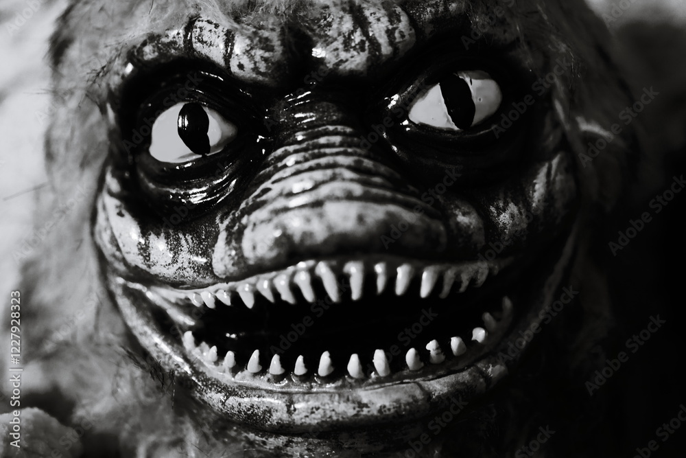 Poster close-up of a mysterious creature with large, expressive eyes.