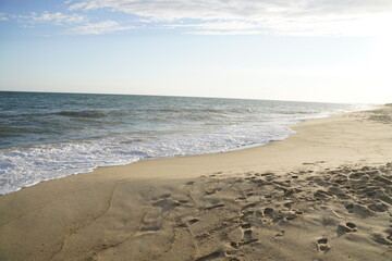 waves on the beach