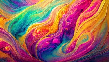 Fototapeta premium Abstract colourful gradient liquid background