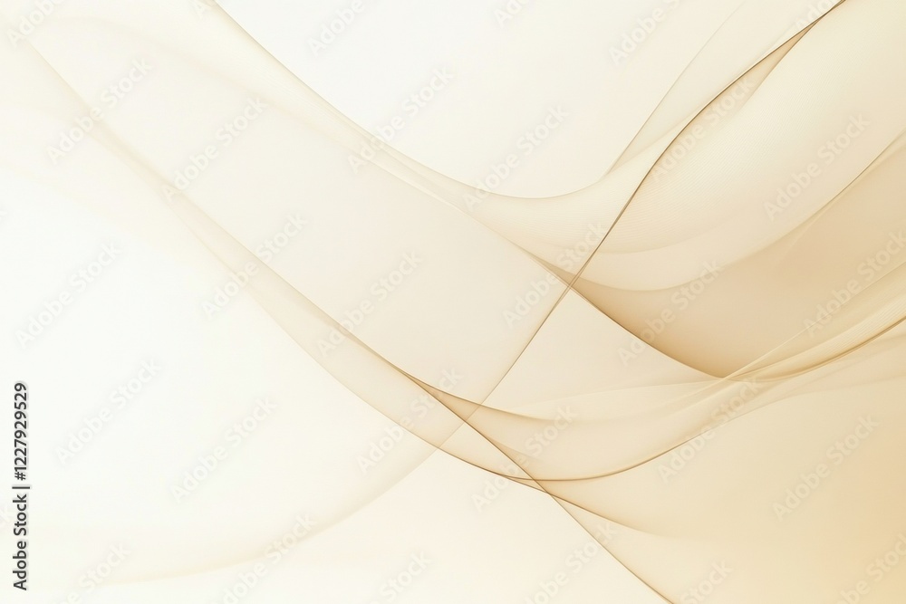 Aufkleber soft, flowing abstract design with gentle curves in light pastel tones showcasing subtle elegance an