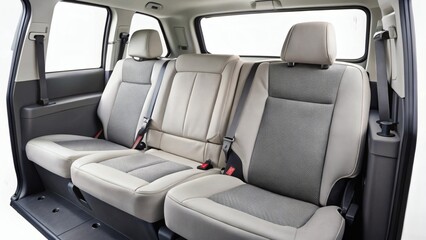 Beige Leather Interior of a Modern SUV