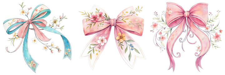 Elegant Floral Bows for Decorative Purposes