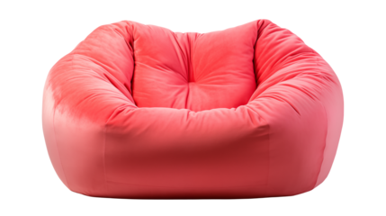 Modern coral pink velvet beanbag chair comfortable furniture for living room bedroom or home office cozy and stylish accent piece for relaxation and leisure