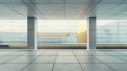 Obraz premium A modern architectural design with a minimalist aesthetic.