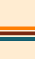 70s Retro Stripes Vintage Inspired Color Block Design