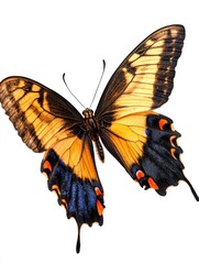 Naklejka premium Yellow and Black Butterfly
