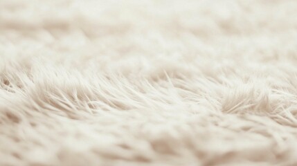 Soft, fluffy, cream-colored fur texture background.