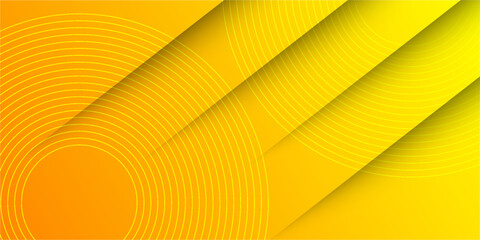 Bright yellow dynamic abstract vector background with diagonal lines. business presentation banner for sale event night party. Fast moving soft circle wave line stripe decoration