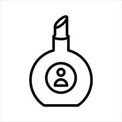 Pperfume icon vector isolated, with white background.rint
