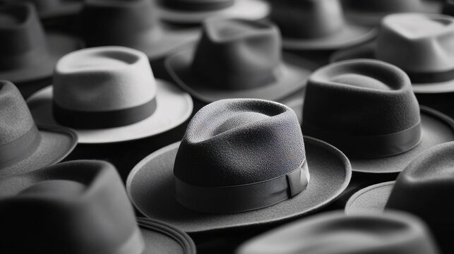 Black, white and gray hats SEO, search engine optimization marketing strategies concept with men in different hats on city background, vector illustration in contemporary style