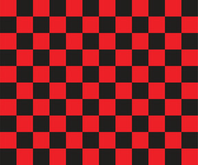 Colorful Geometric Pattern with Red and Black Squares for Modern Design 