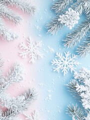 Obraz premium Snowflake Texture