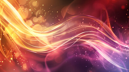 Colorful abstract waves with light effects, creating a dynamic and vibrant visual experience.