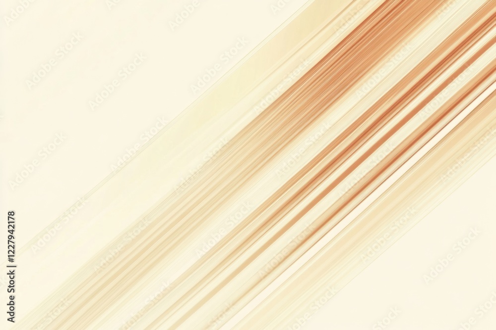 Leinwandbilder soft beige and golden brown abstract lines creating a flowing design in a light background. generati
