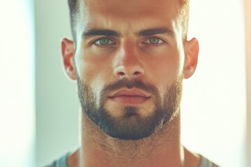 Fototapeta premium close-up photo of fitness trainer demonstrating proper stretching techniques with focus on their guidance and energy